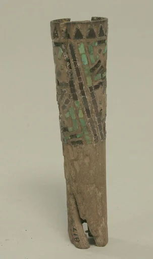 Earflare Fragment with Stone Inlay