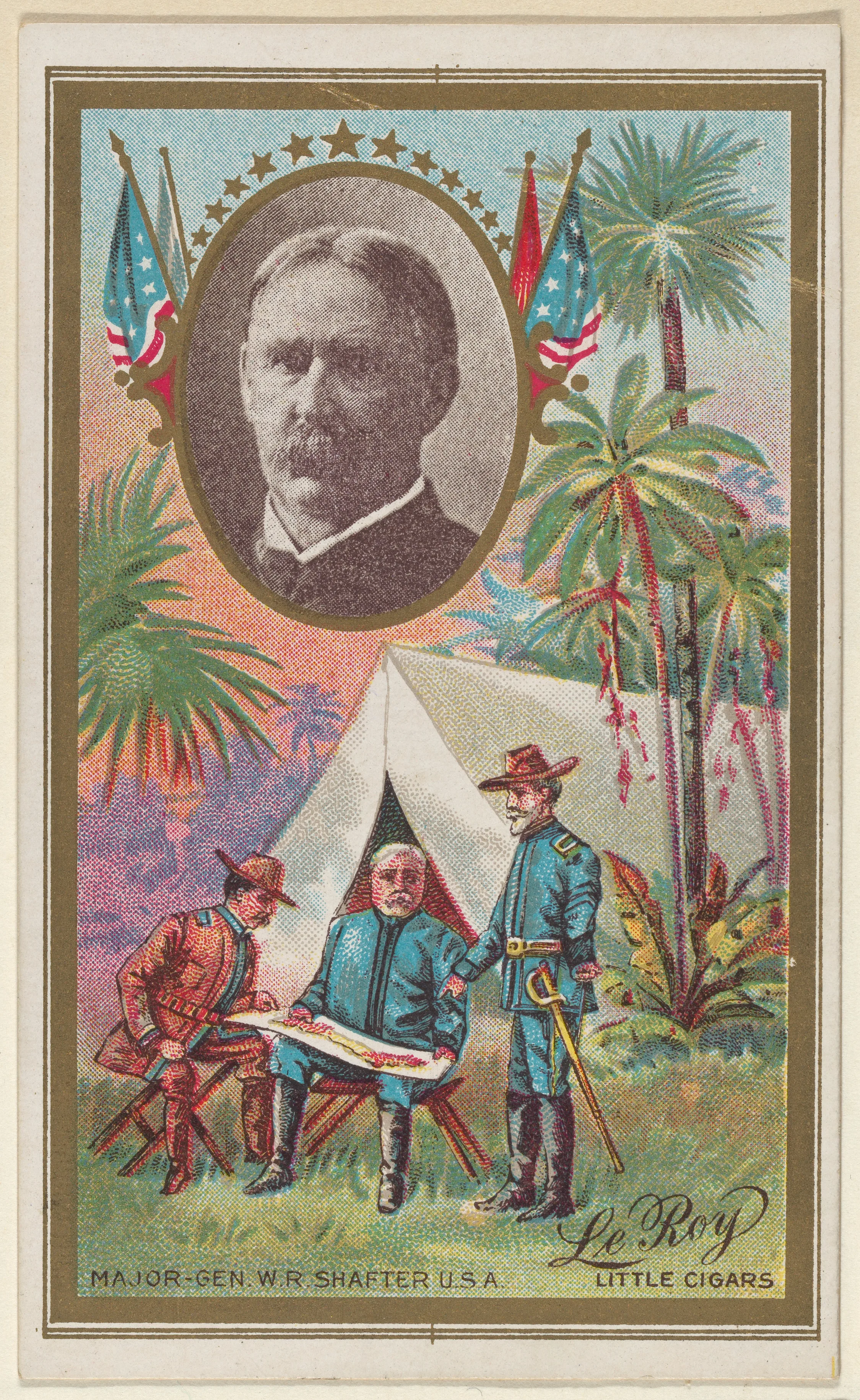Major General William R. Shafter, U.S. Army, from the "Generals" series (T63), issued by LeRoy Little Cigars — LeRoy Little Cigars