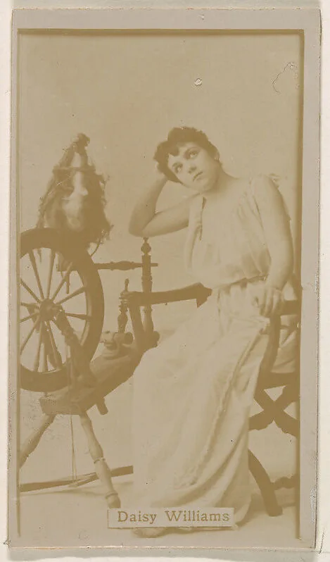 Daisy Williams, from the Actresses series (N245) issued by Kinney Brothers to promote Sweet Caporal Cigarettes — Kinney Brothers Tobacco Company