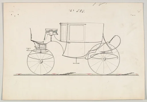 Design for Coupé, no. 585 ("Clarence, or, Light Clarence on C Springs")