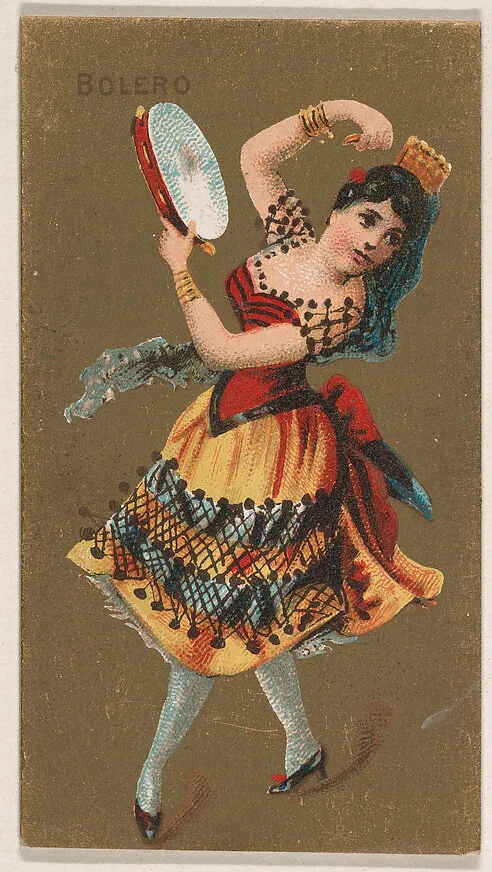 Bolero, from National Dances (N225, Type 2) issued by Kinney Bros. — Kinney Brothers Tobacco Company