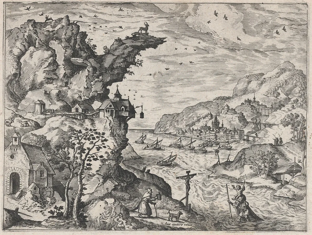 Landscape with Saint Christopher — Aux Quatre Vents|Lucas Gassel