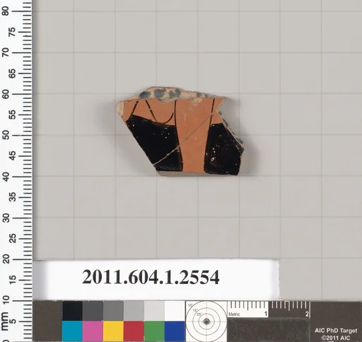 Terracotta fragment of a kylix (drinking cup)
