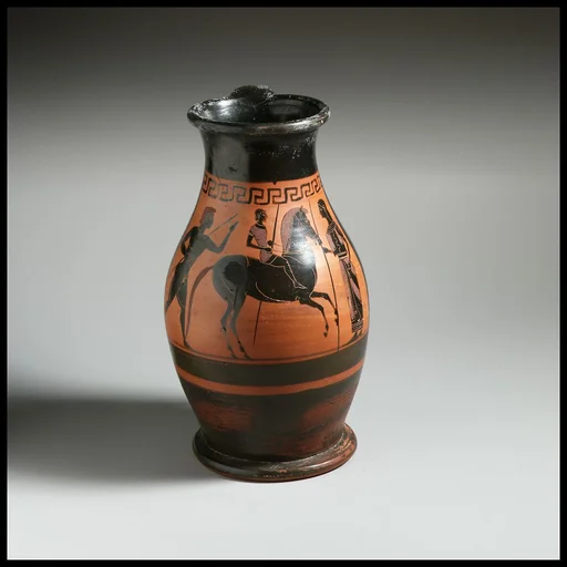 Terracotta oinochoe: olpe (jug)