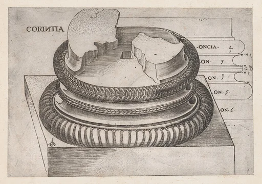 Speculum Romanae Magnificentiae: Corinthian base from the Temple of Mars Ultor, Rome