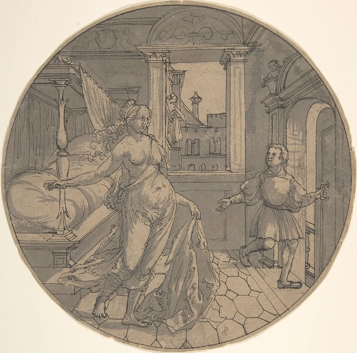 Joseph and Potiphar's Wife — Georg Pencz