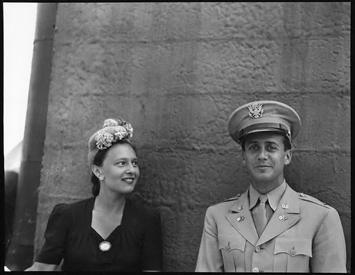 [Unidentified Couple on Roof of 441 East 92nd Street Apartment Building?, New York City]