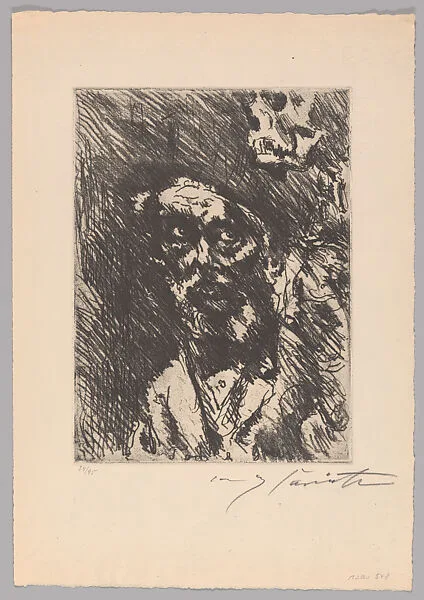 Death and the Old Man; from Dance of Death — Alfred Ruckenbrod|Lovis Corinth|Euphorion Verlag, Berlin