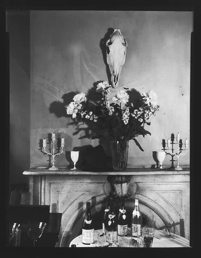 [Fireplace Mantle and Table Settings in Muriel Draper's Drawing Room, New York City]