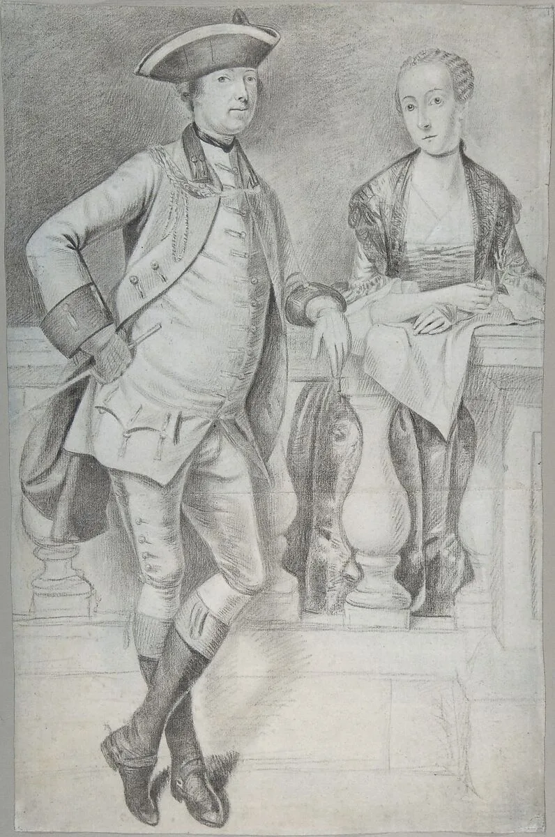 Study for a Portrait of an Officer and His Wife — Arthur Devis