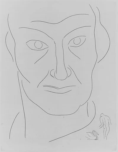Charles Baudelaire, bookplate from ¦Poesies¦ by Stéphane Mallarmé