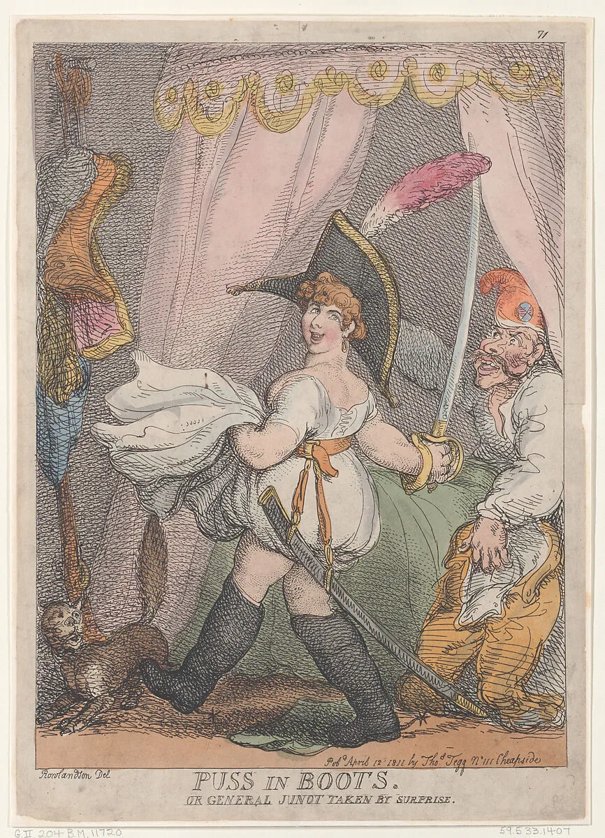 Puss in Boots or General Junot Taken by Surprise — Thomas Rowlandson|Thomas Tegg