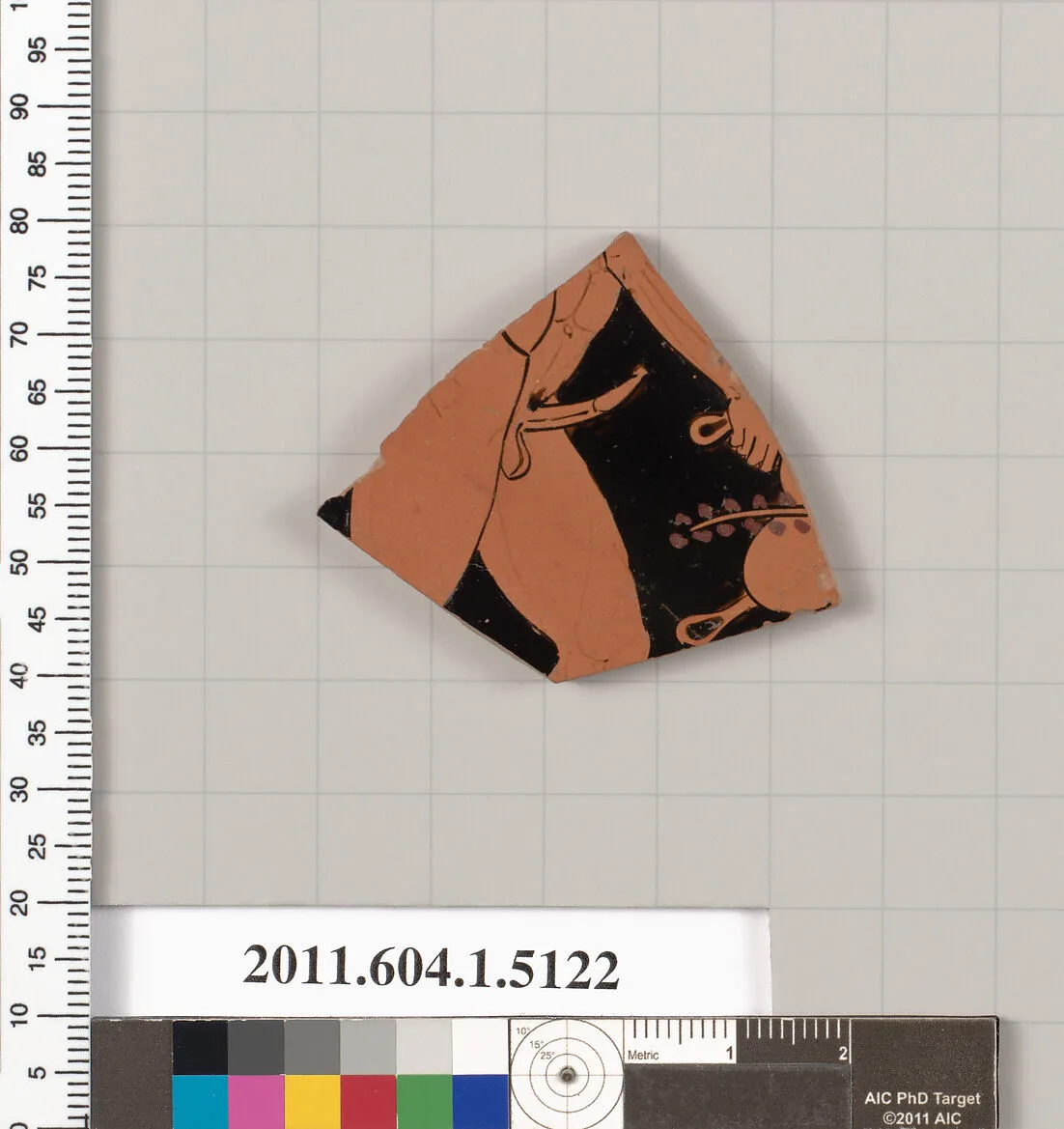 Terracotta fragment of a kylix (drinking cup) — Unknown