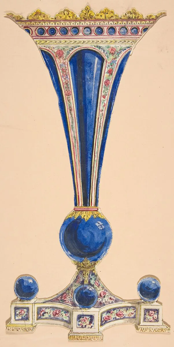 Design for a Vase — Anonymous, French, 19th century