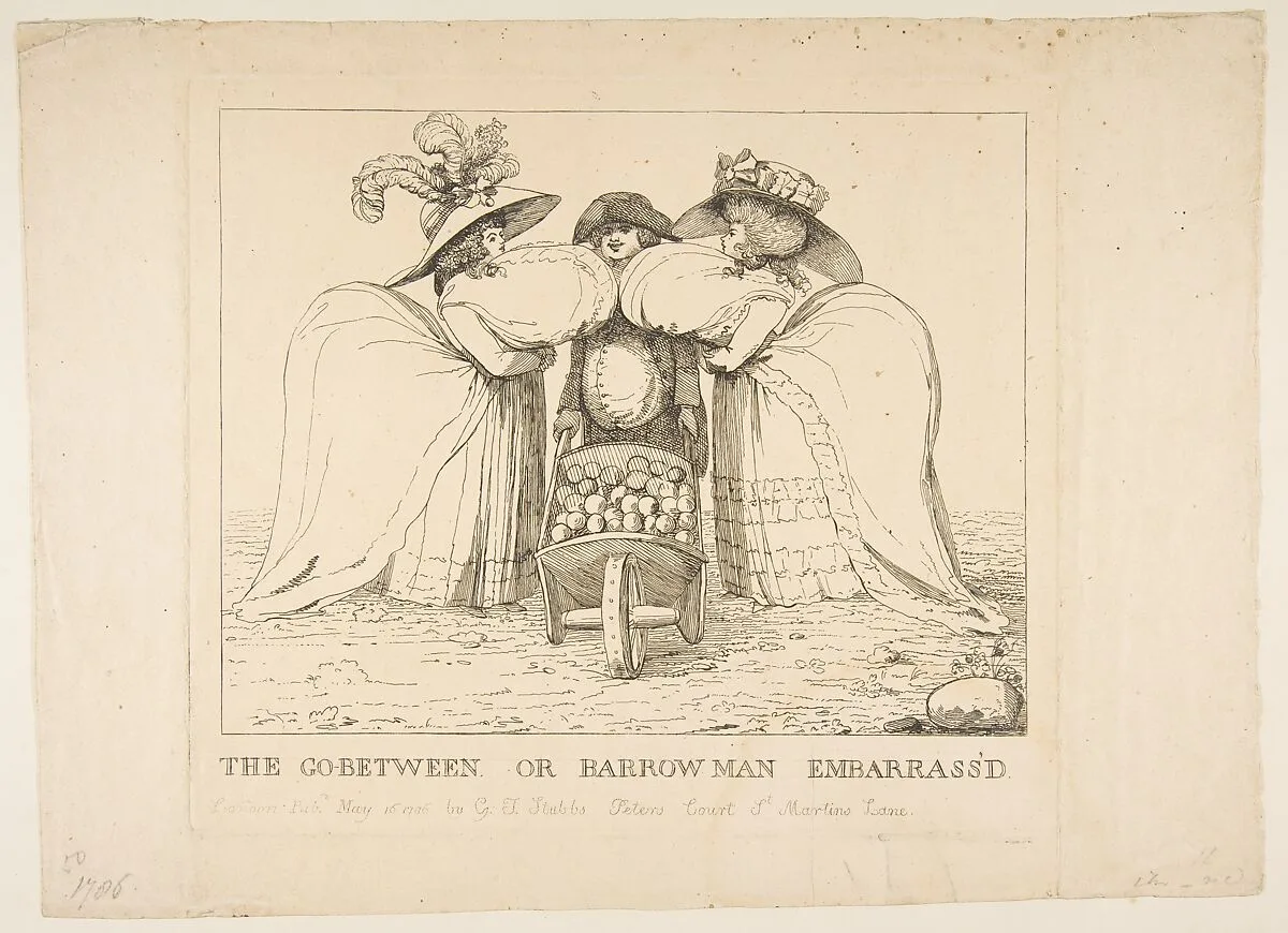 The Go-Between or Barrow Man Embarrass'd — George Townley Stubbs|Anonymous, British, 18th century