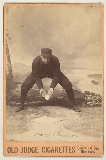 Schriver, Catcher, Philadelphia, from the series Old Judge Cigarettes