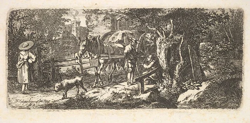 Alms given by a cart driver