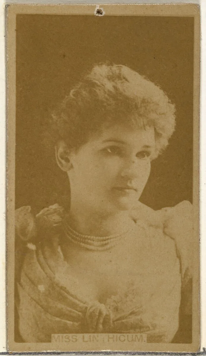 Miss Linthicum, from the Actors and Actresses series (N145-8) issued by Duke Sons & Co. to promote Duke Cigarettes — W. Duke, Sons & Co.|American Tobacco Company