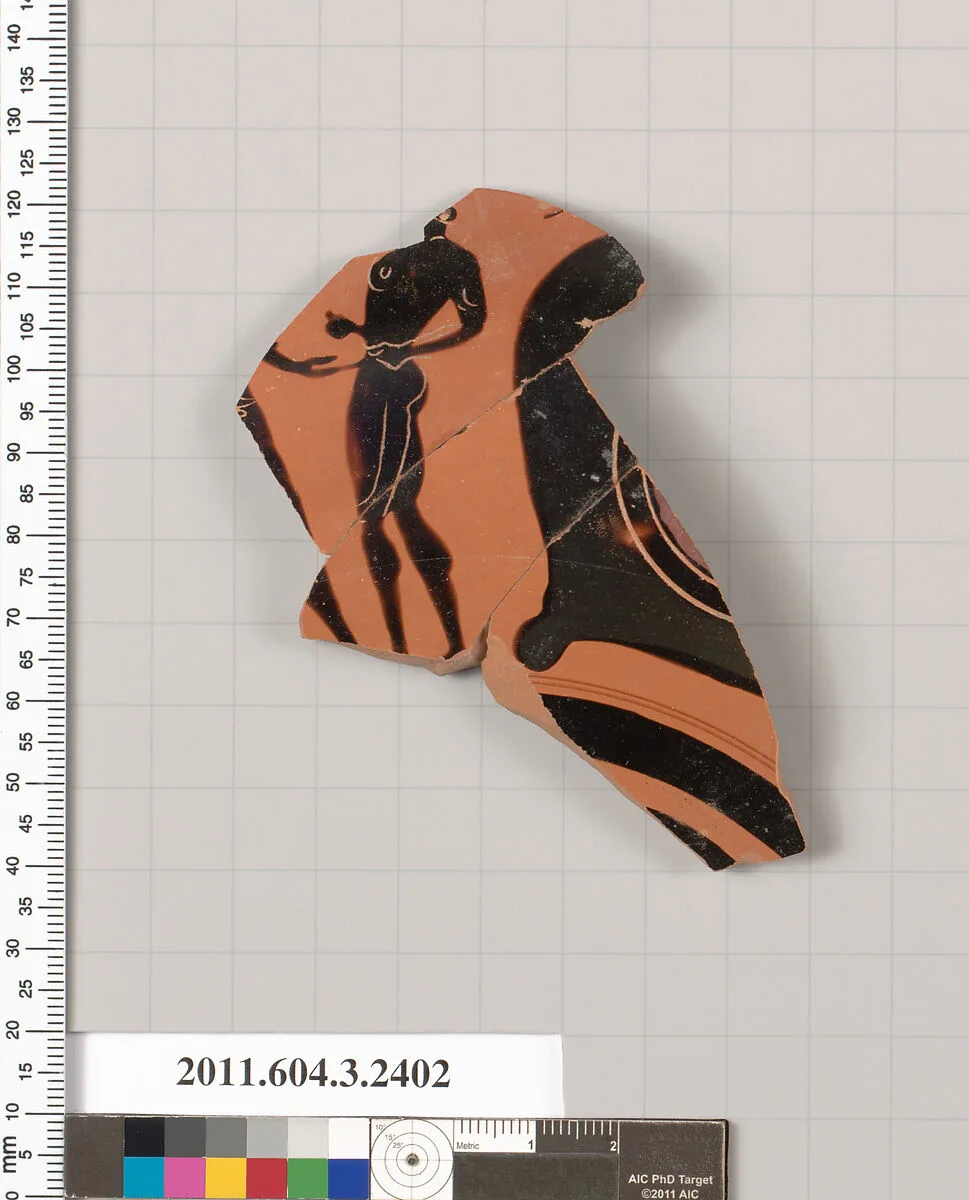 Terracotta fragment of a kylix: eye-cup (drinking cup) — Unknown