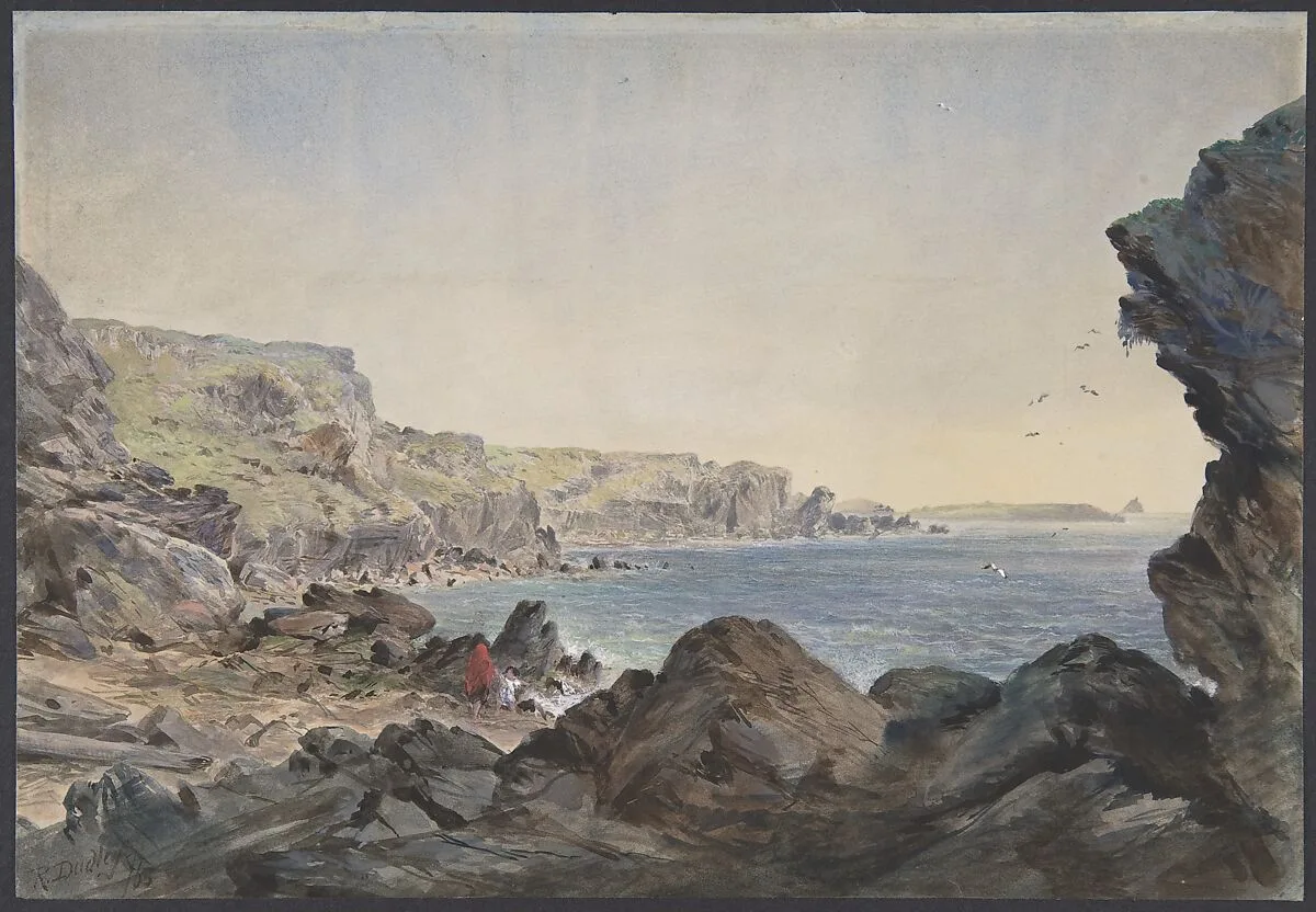 Foilhummerum Bay, Valentia, Looking Seawards from the Point at Which the Cable Reaches the Shore of Ireland — Robert Charles Dudley