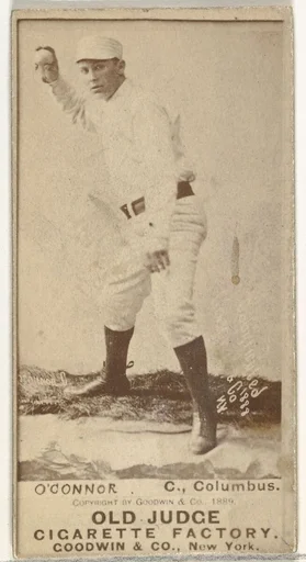 Jack "Peach Pie" O'Connor, Catcher, Cleveland, from the Old Judge series (N172) for Old Judge Cigarettes