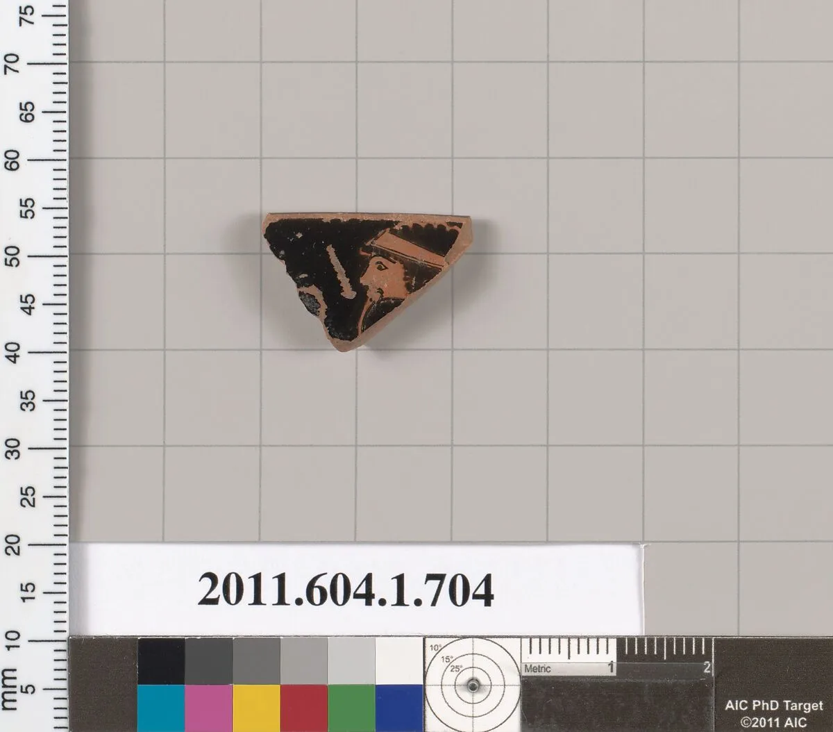 Terracotta rim fragment of a kylix (drinking cup) — Unknown