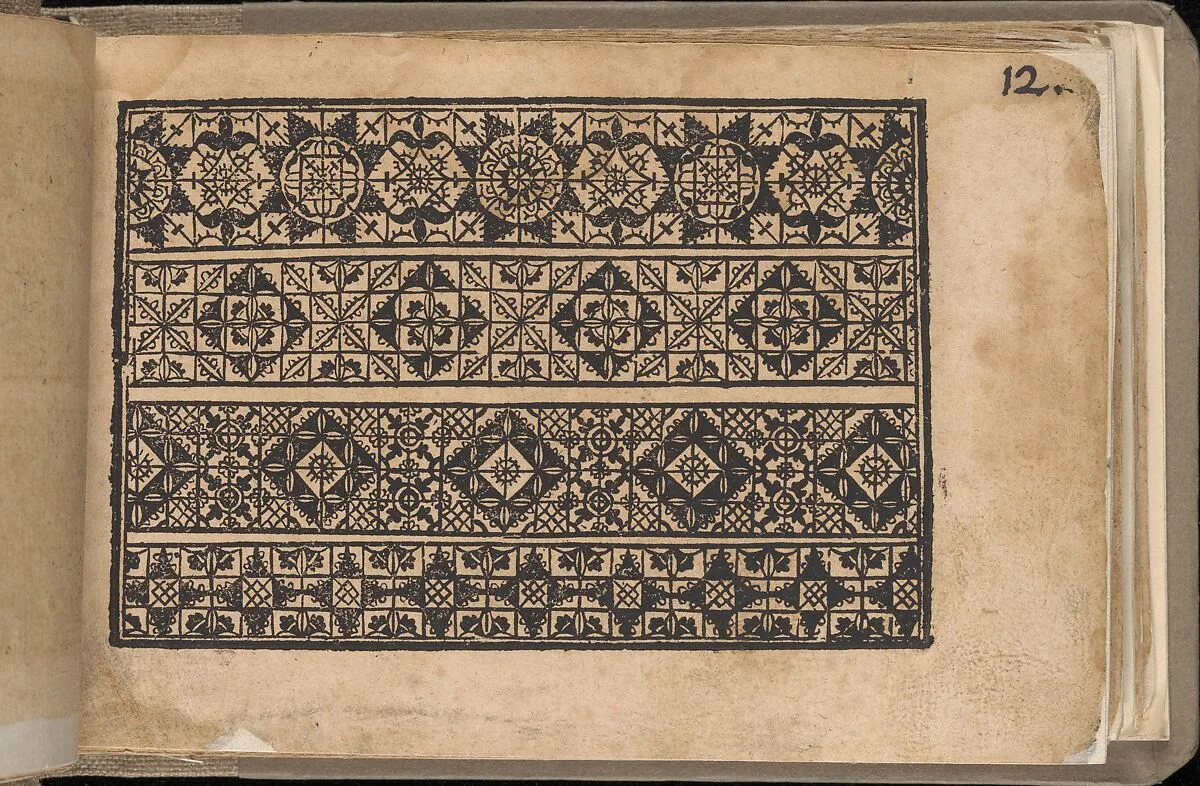 Schön newes Modelbuch (Page 12r) — Sigismundus Latomus