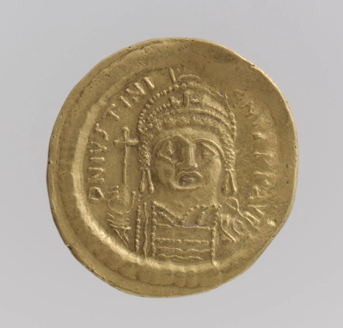 Gold Solidus of Justinian I (527–65) — Unknown