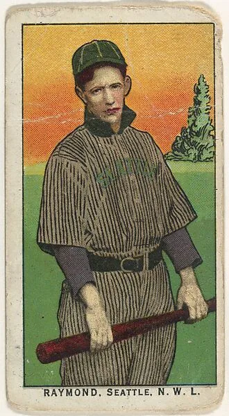 Raymond, Seattle, Northwestern League, from the "Obak Baseball Players" set (T212), issued by the American Tobacco Company to promote Obak Mouthpiece Cigarettes — American Tobacco Company