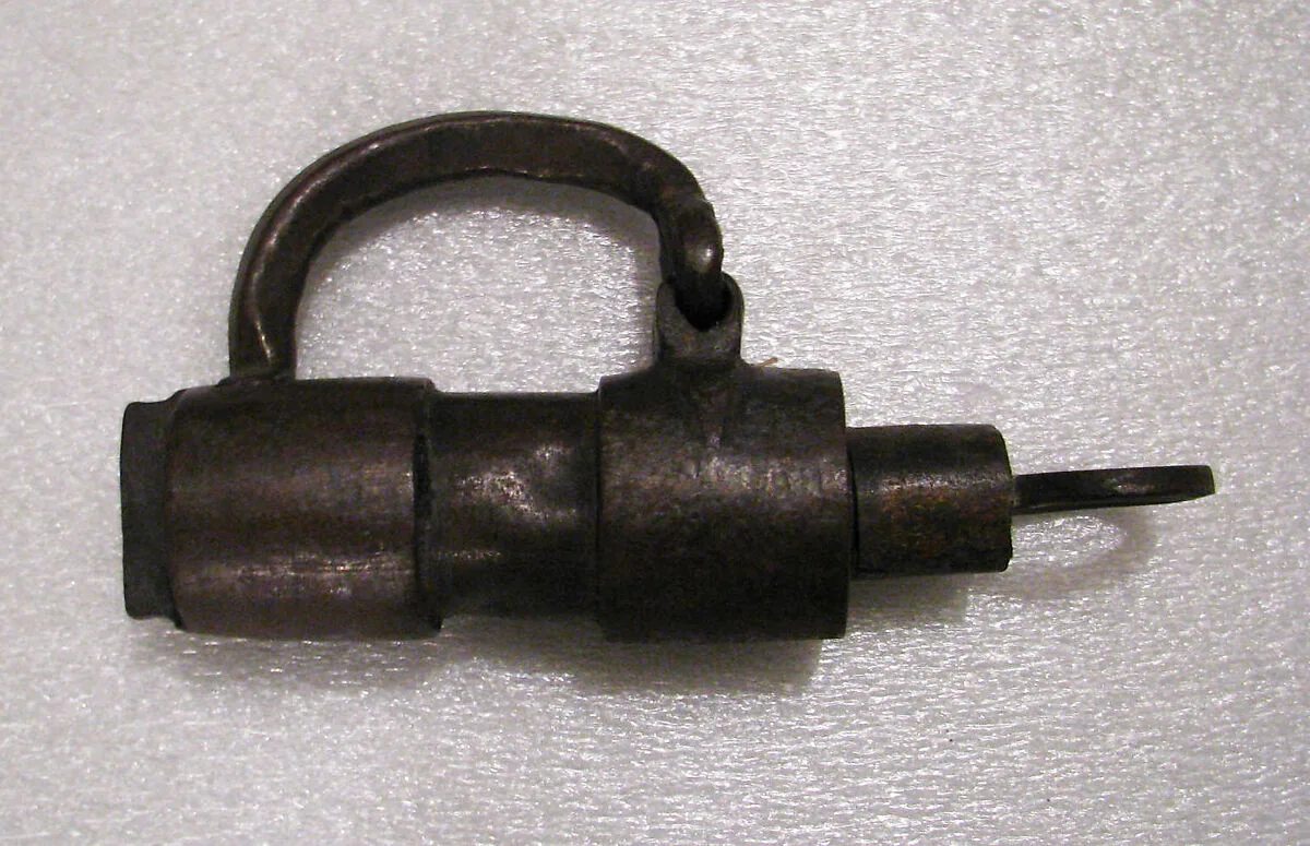 Padlock with key — Unknown