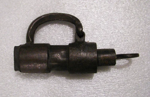 Padlock with key