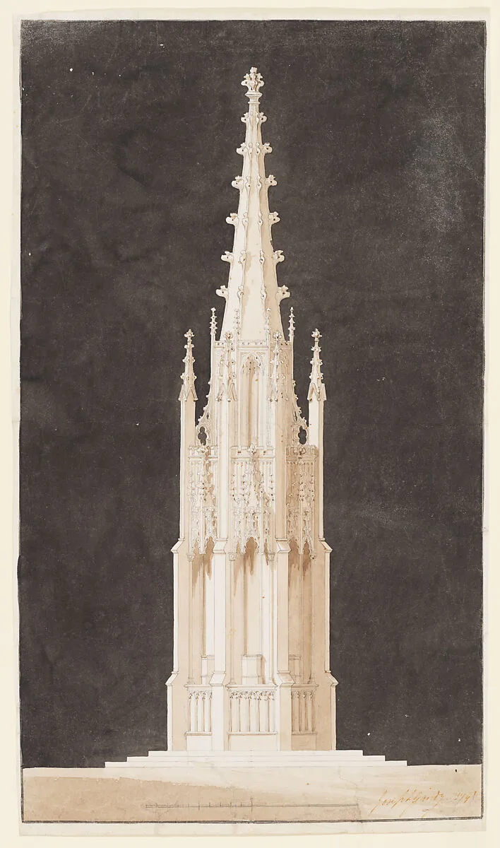 Spired Gothic Monument — Joseph Michael Gandy