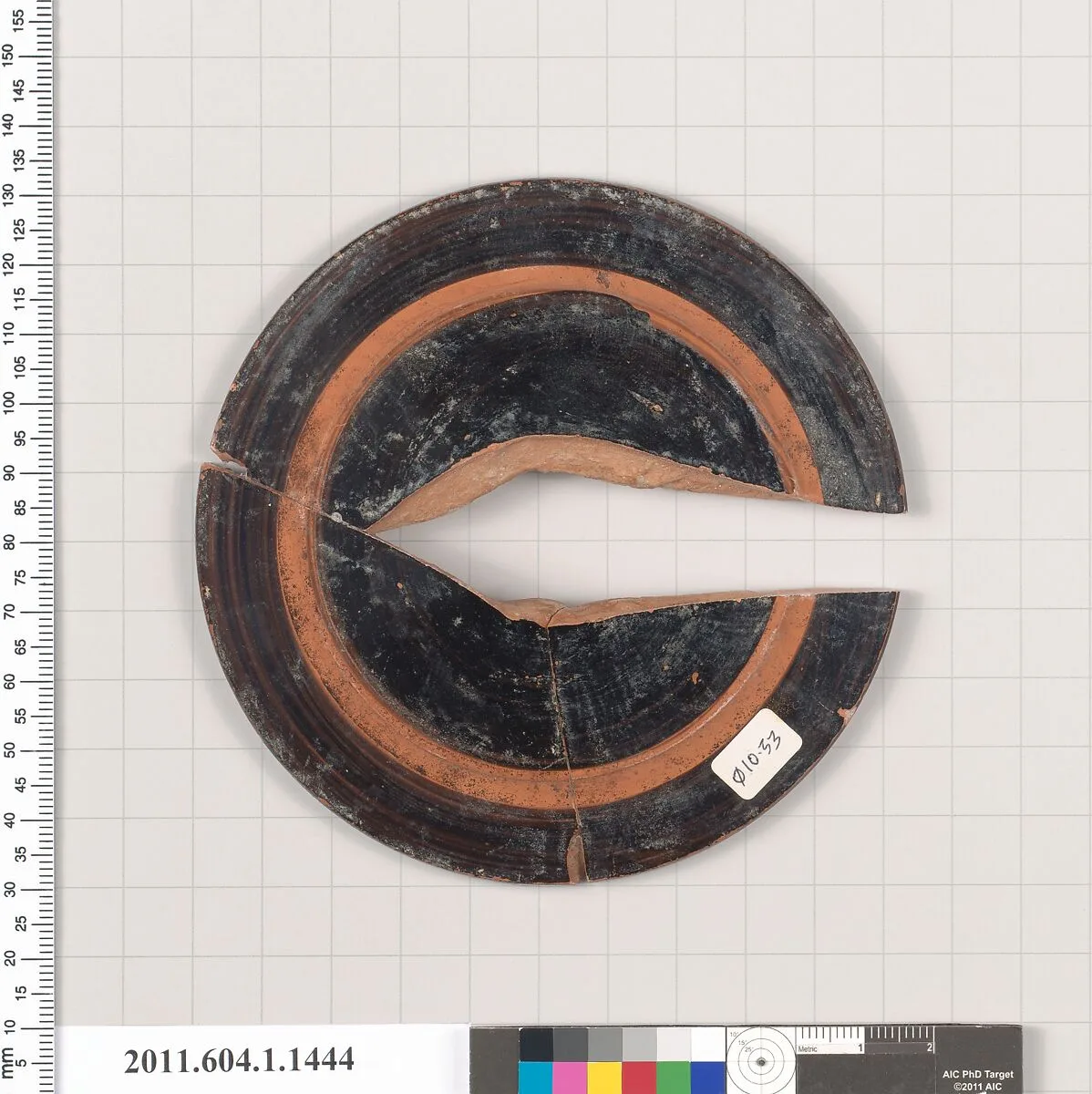 Terracotta fragments of a kylix (drinking cup) — Unknown