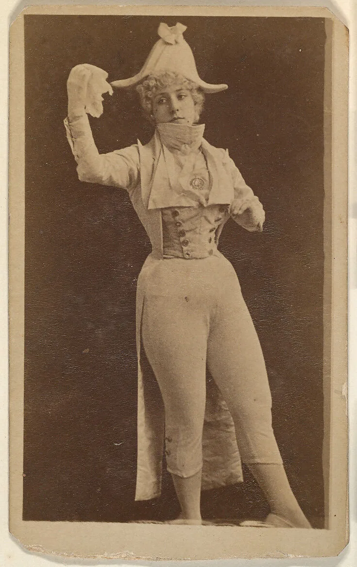Actress in military costume, from the Actresses series (N668) — Unknown