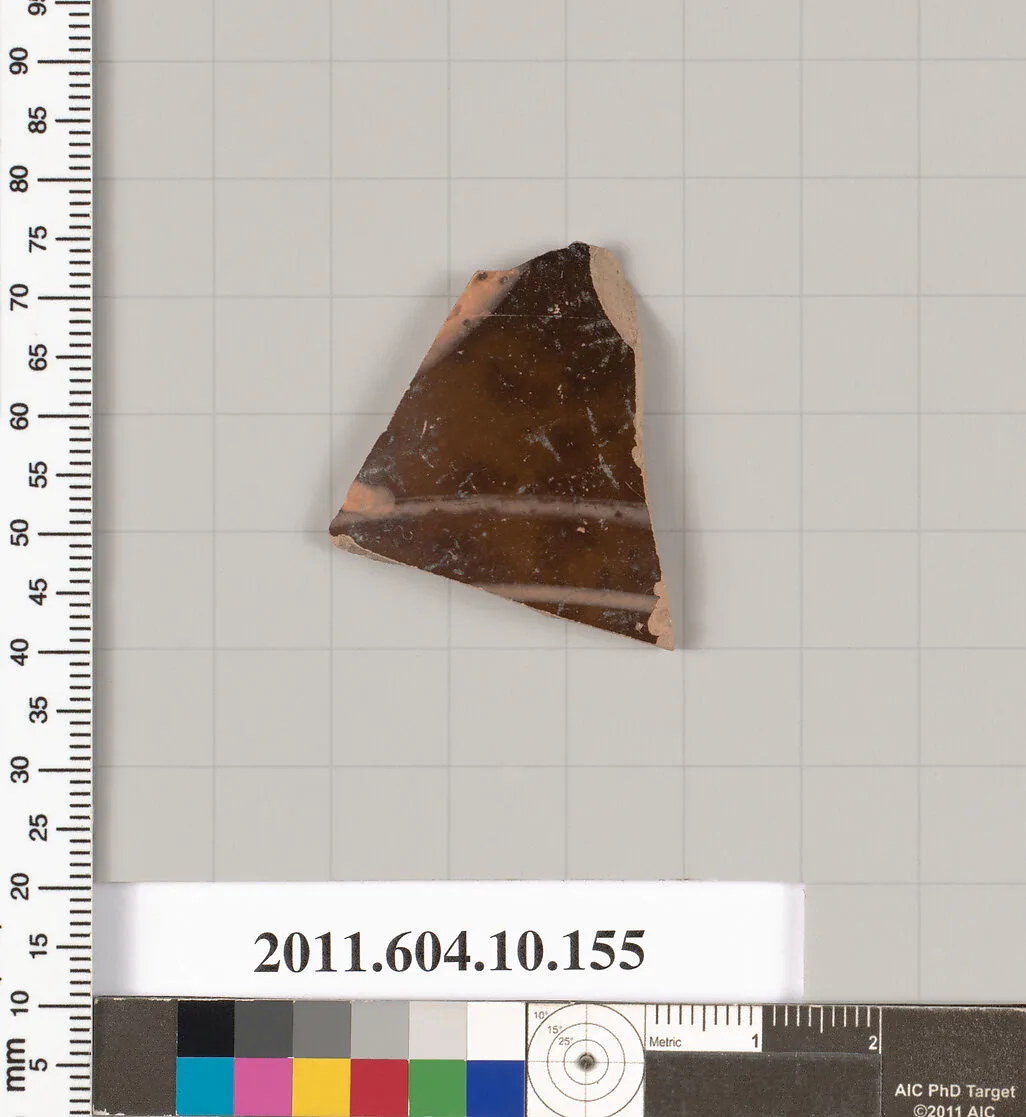 Terracotta fragment of a skyphos (deep drinking cup) — Unknown