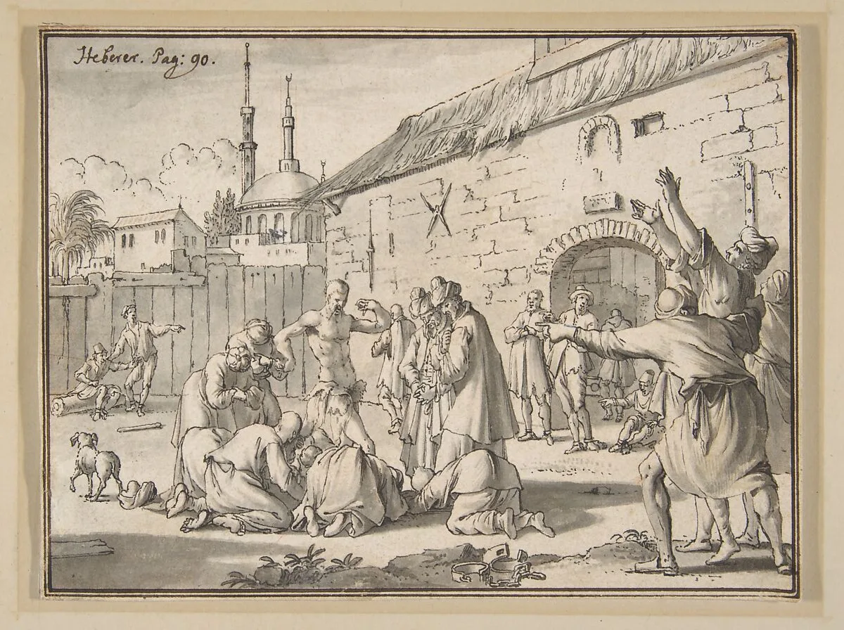 An Islamic Prophet Appearing in the Courtyard of a Prison in Alexandria — Jan Goeree
