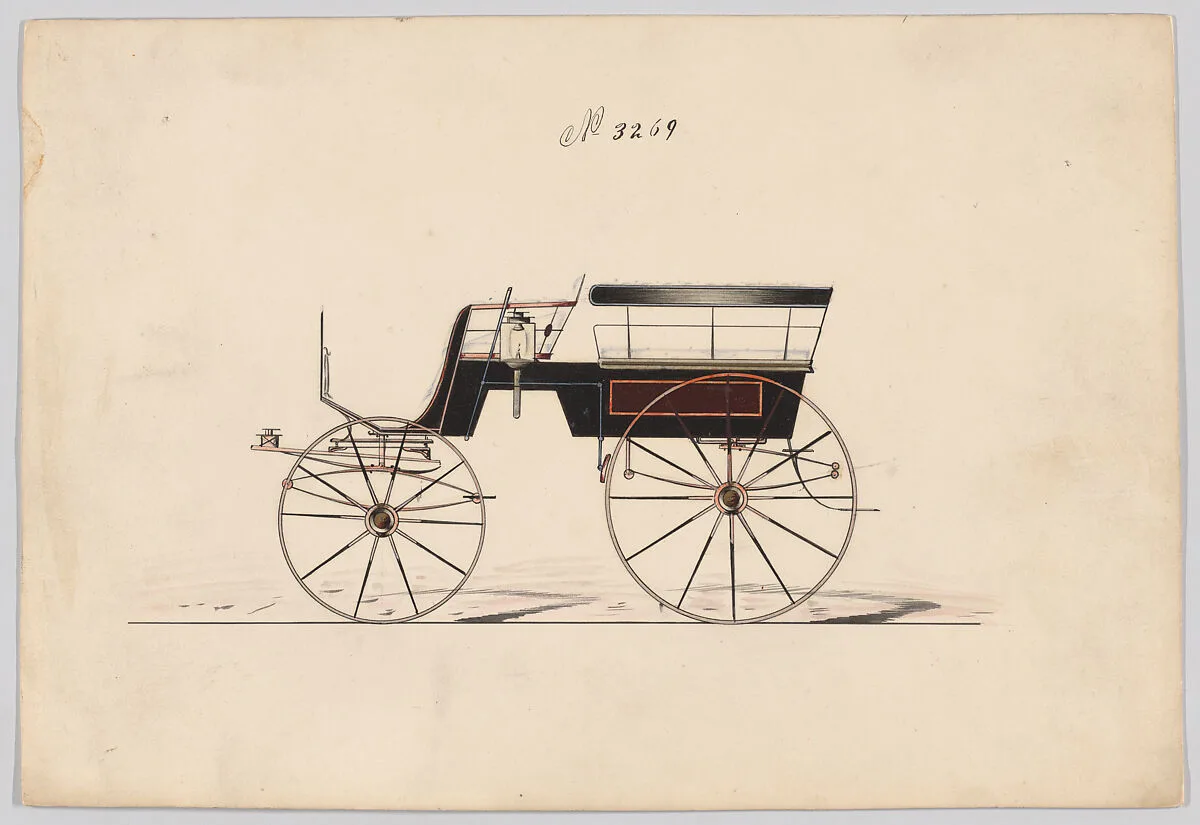 Design for Omnibus or Wagonette, no. 3269 — Brewster & Co.