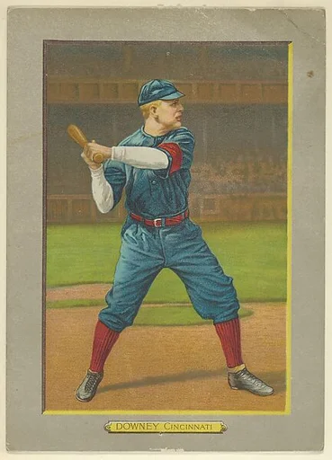 Tom Downey, Shortstop, Cincinnati Reds (National League), from Turkey Red Cabinets (T3)