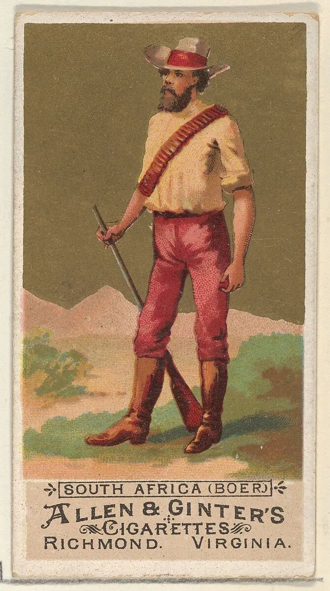 South Africa (Boer), from the Natives in Costume series (N16) for Allen & Ginter Cigarettes Brands — Allen & Ginter