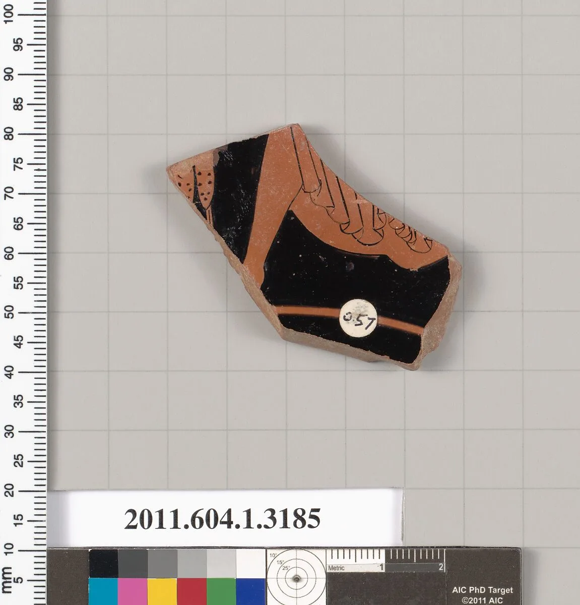 Terracotta fragment of a kylix (drinking cup) — Unknown