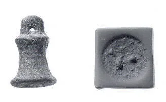 Stamp seal (bell-shaped with loop handle) with monster — Unknown