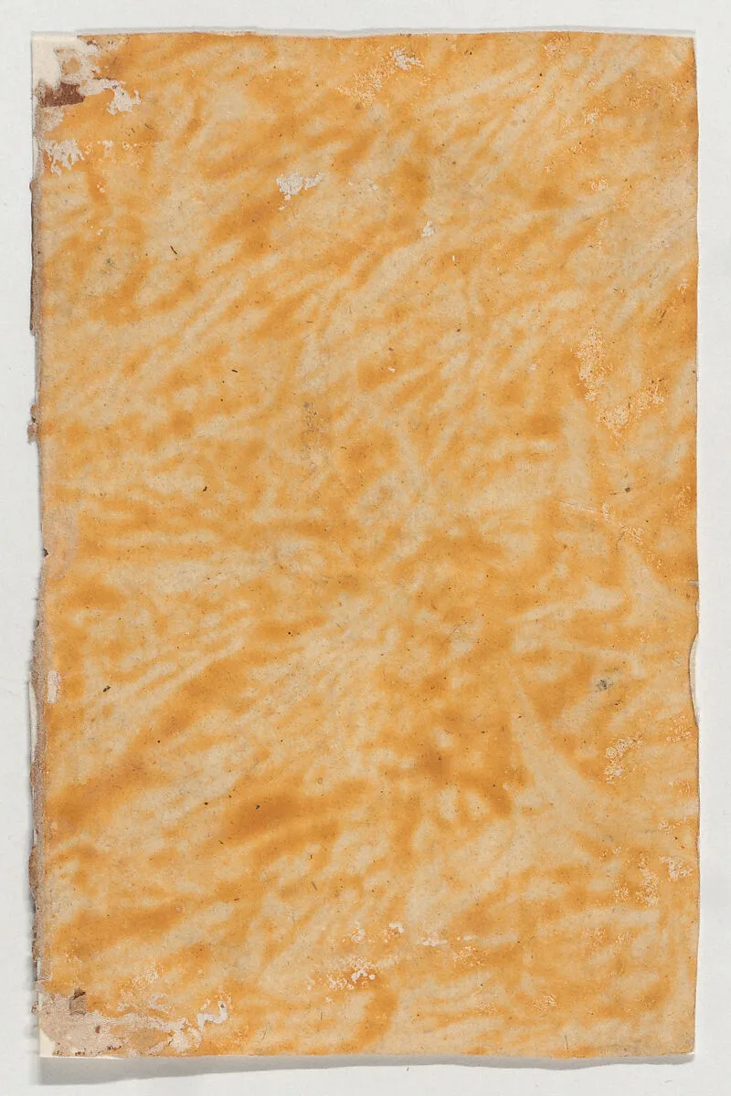 Yellow paste paper — Anonymous