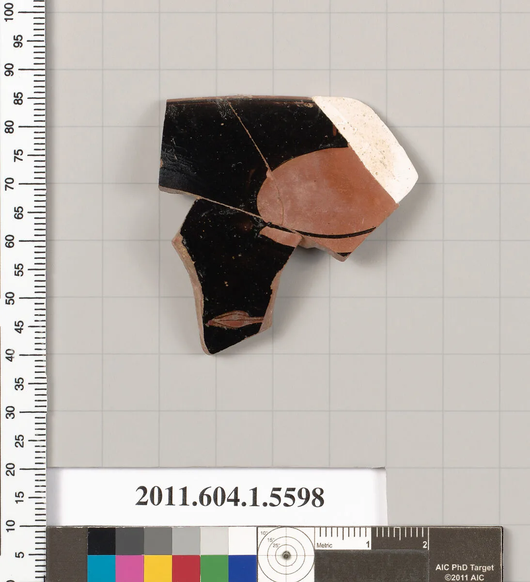 Terracotta rim fragment of a kylix (drinking cup) — Unknown