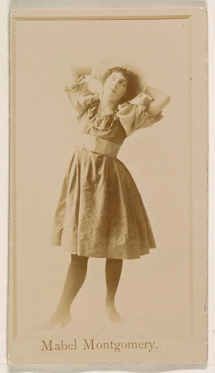 Mabel Montgomery, from the Actresses series (N245) issued by Kinney Brothers to promote Sweet Caporal Cigarettes — Kinney Brothers Tobacco Company