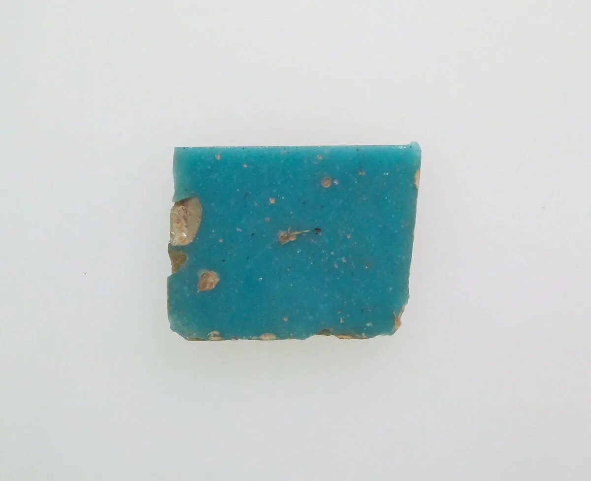 Glass monochrome inlay fragment — Unknown
