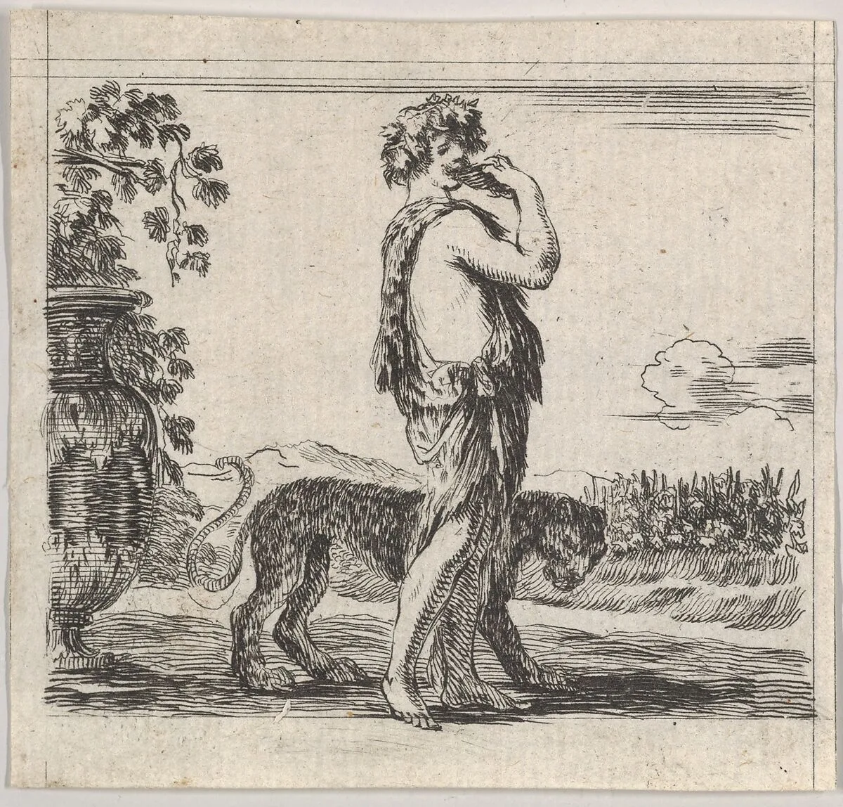 Bacchus, from 'Game of Mythology' (Jeu de la Mythologie) — Stefano della Bella