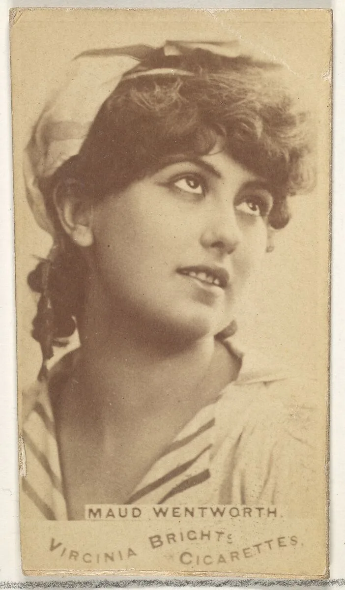 Maud Wentworth, from the Actors and Actresses series (N45, Type 1) for Virginia Brights Cigarettes — Allen & Ginter