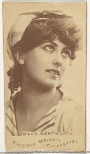 Maud Wentworth, from the Actors and Actresses series (N45, Type 1) for Virginia Brights Cigarettes