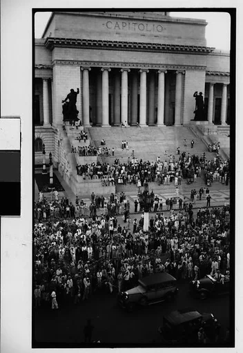 [Public Spectacle on Capitol Steps, From Above, Havana]