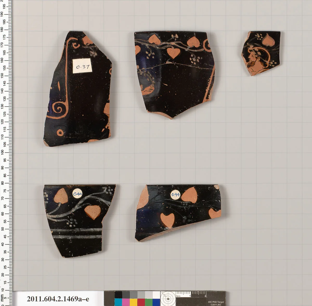 Terracotta rim fragments of a skyphos (deep drinking cup) — Unknown